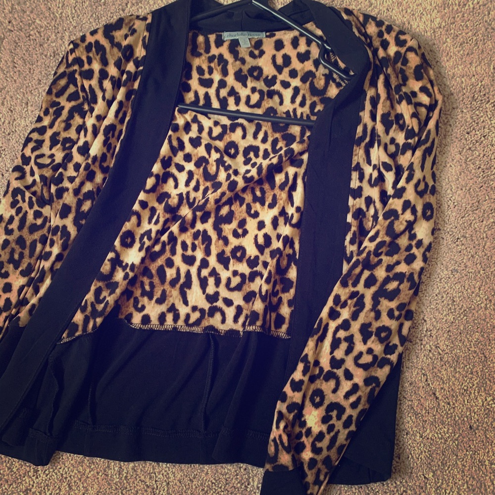 Leopard print blazer
